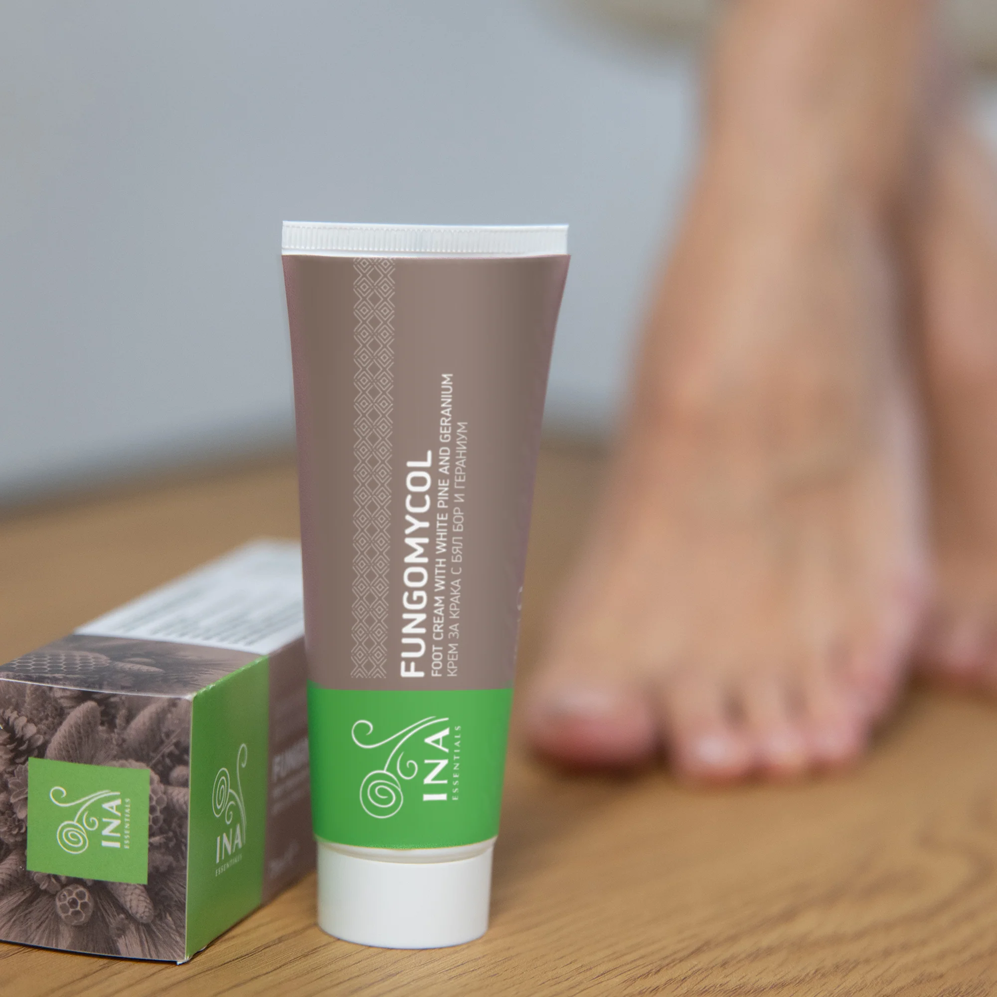 2 in 1 Cream for Nail fungus and dry, cracked skin - with White pine, Urea and Geranium - Image 3