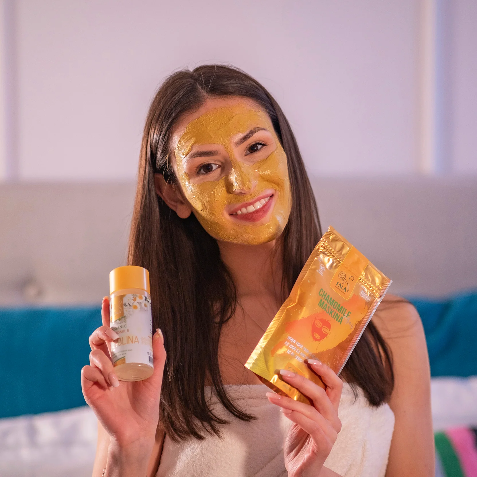 Face Mask - Chamomile Maskina - intensive soothing care for Sensitive skin - Image 4