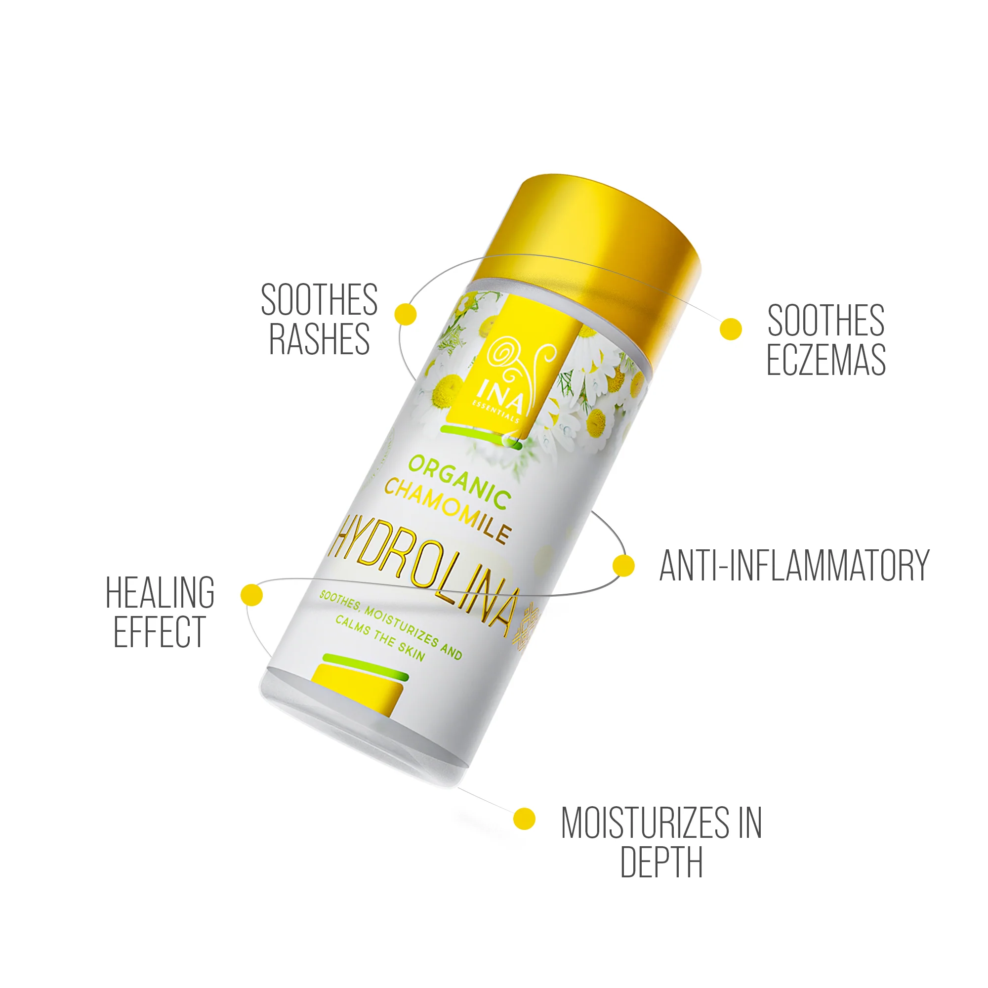 Eczema pack - 3x Organic Chamomile water - Hydrolina - Image 3