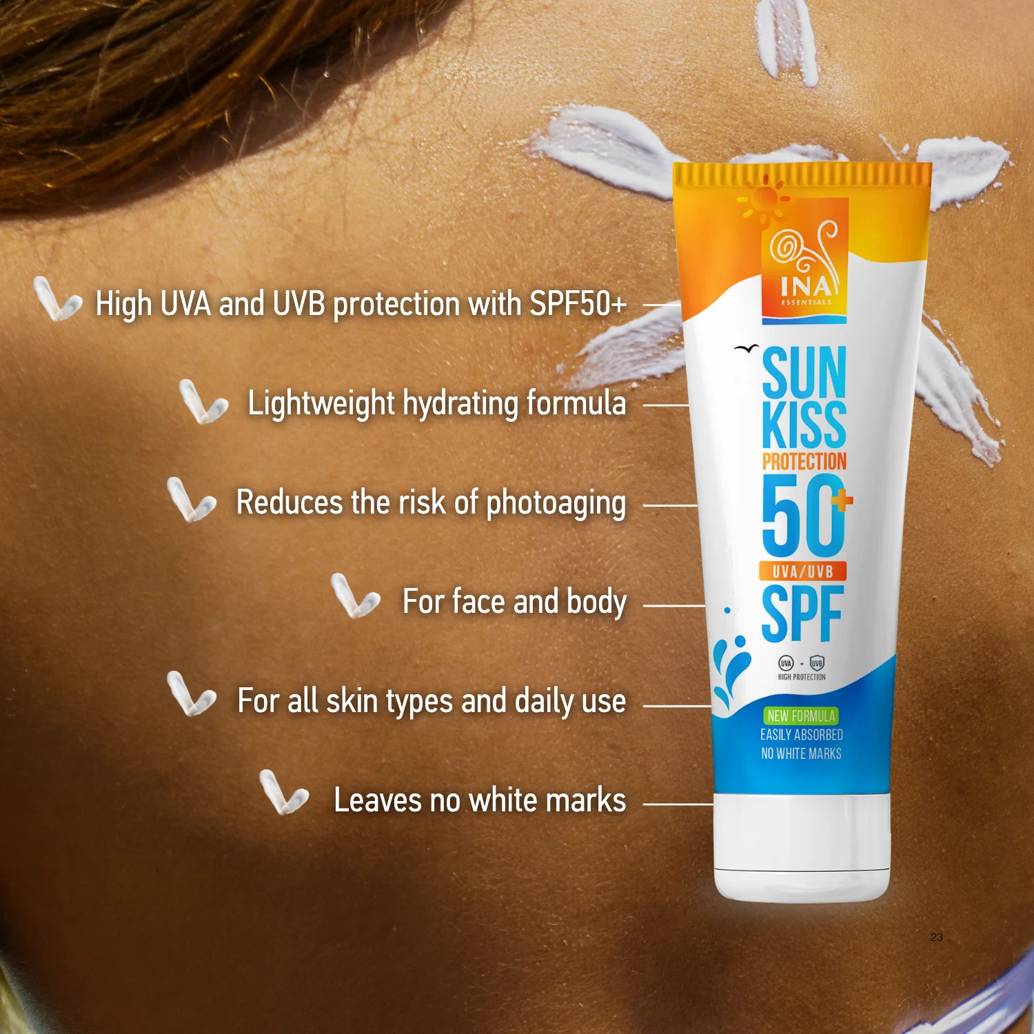 Family pack for Sun Protection - 2+1 Natural Sunscreen for Face and Body SPF 50+ with Organic White Fir - Image 4