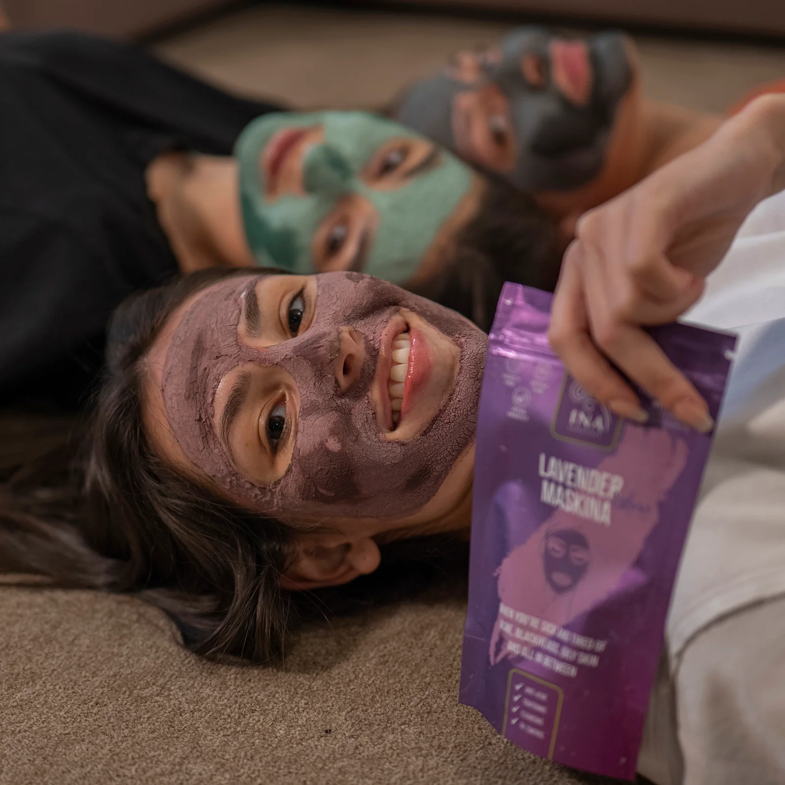 + Gift Face Mask - Lavender Maskina - intensive care for Oily problem-prone skin - Image 4