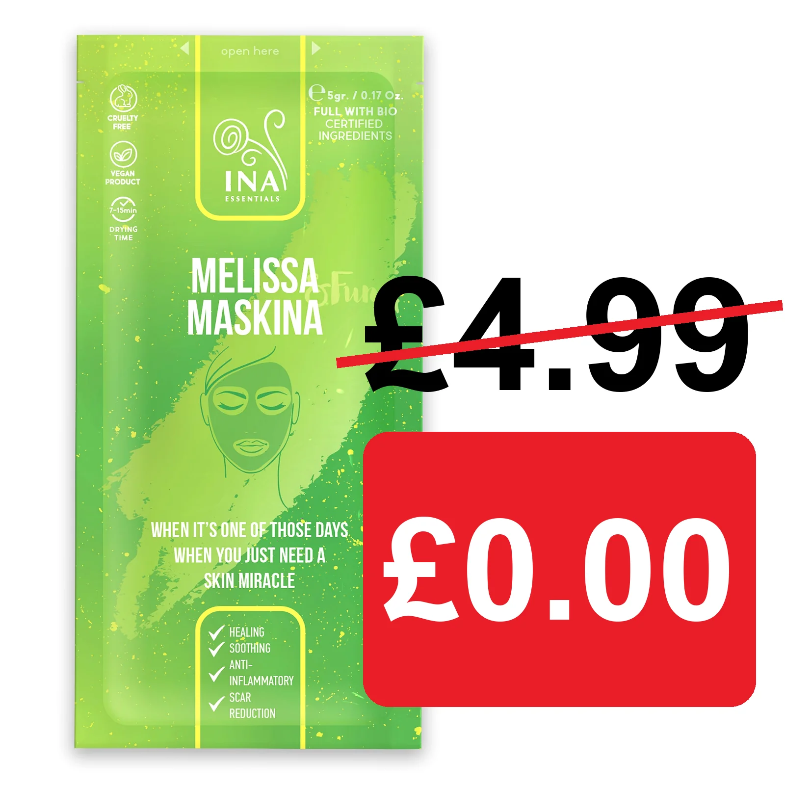 + Gift Melissa Maskina - Face Mask (sample)