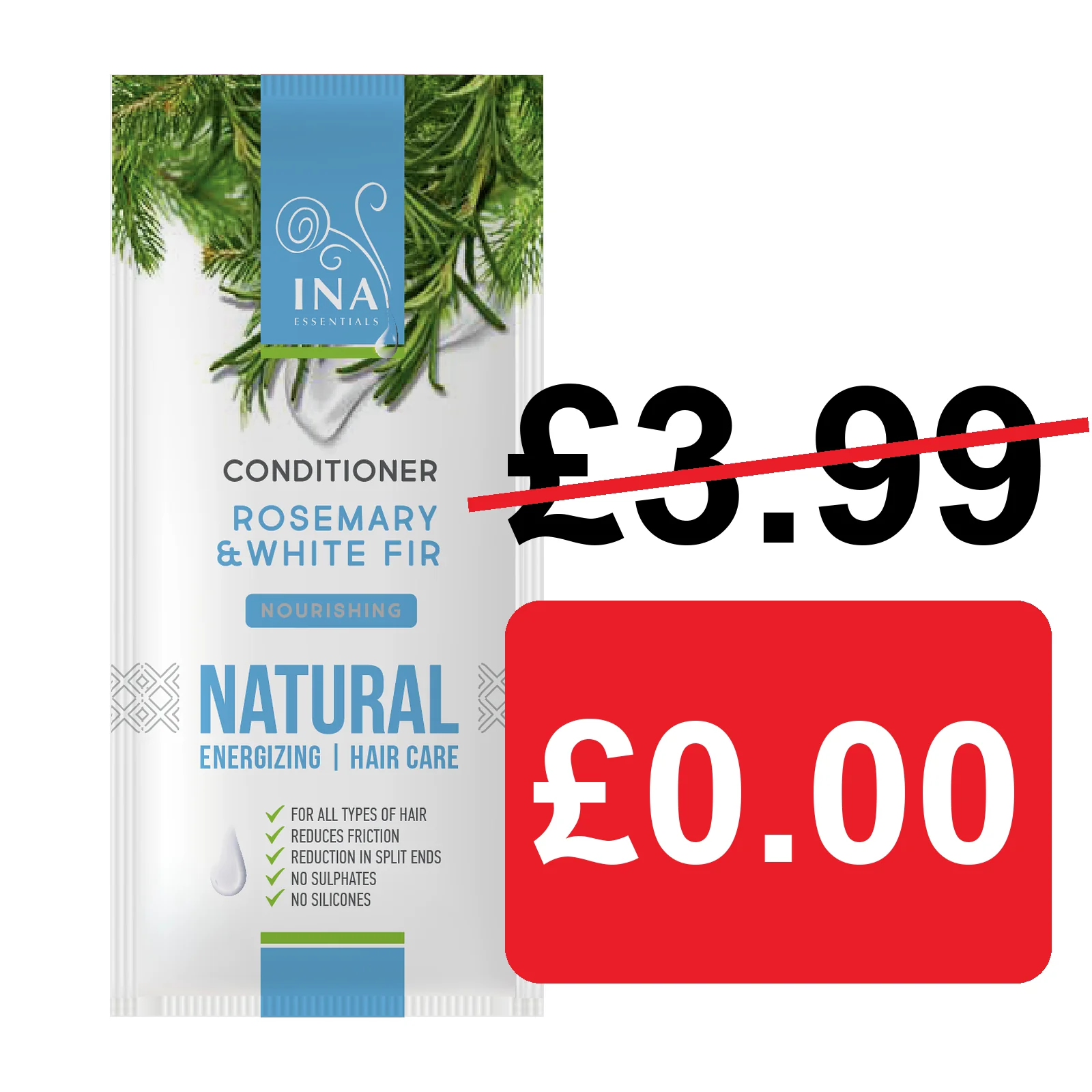 + Gift Natural Hair Conditioner with Rosemary oil - 1pc.