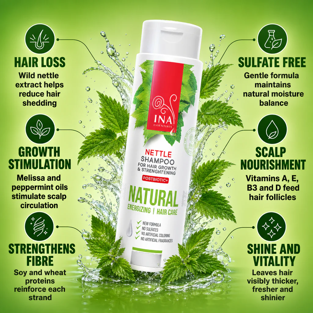 + Gift Natural Wild Nettle Shampoo for Hair Loss - Image 2