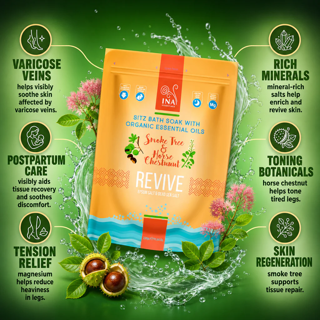 + Gift Revive - Bathing salt with Smoke Tree and Horse Chestnut for Varicose and Postpartum care - Image 2