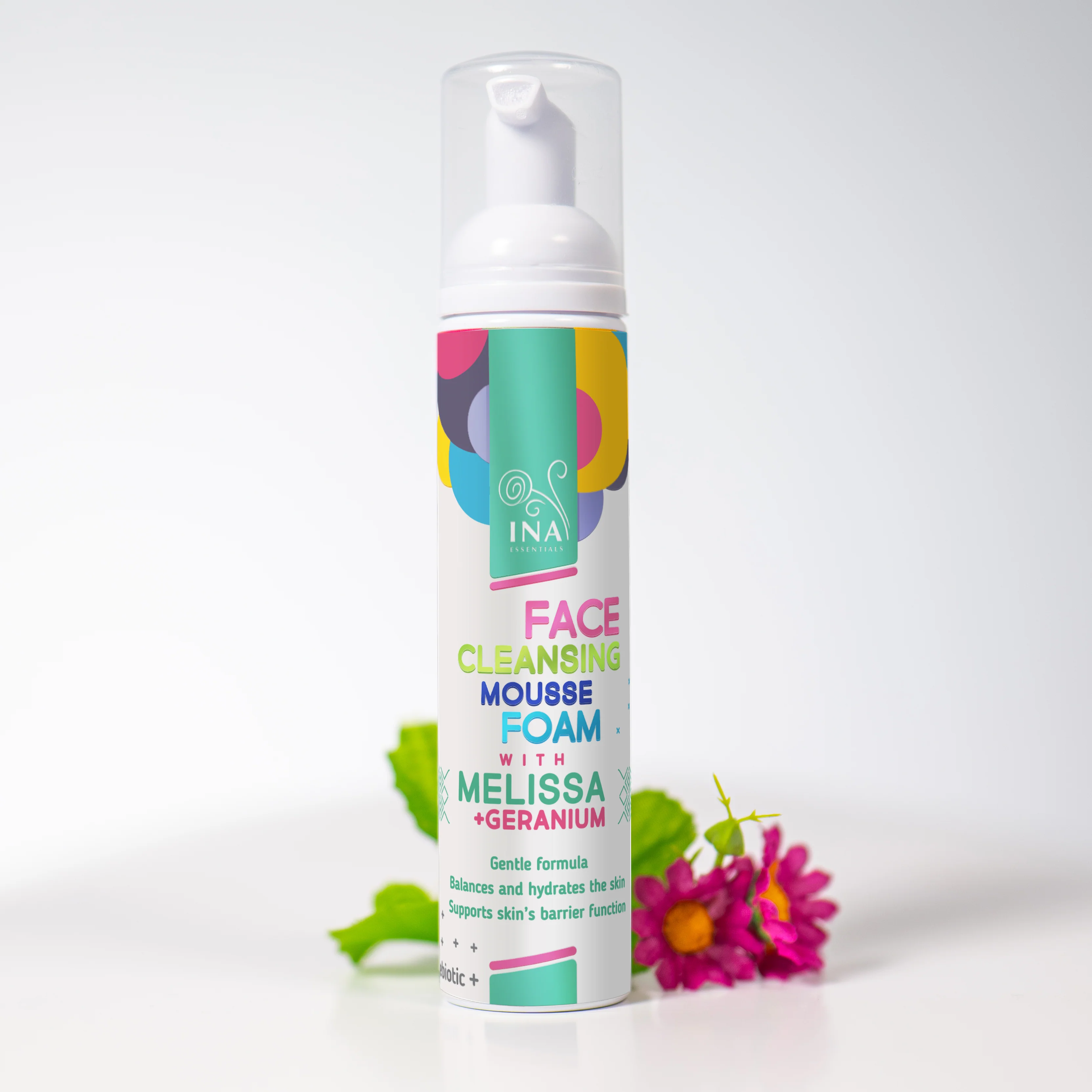 Natural Cleansing Foam for Face with Lemon Balm and Geranium - for every skin type - Image 12