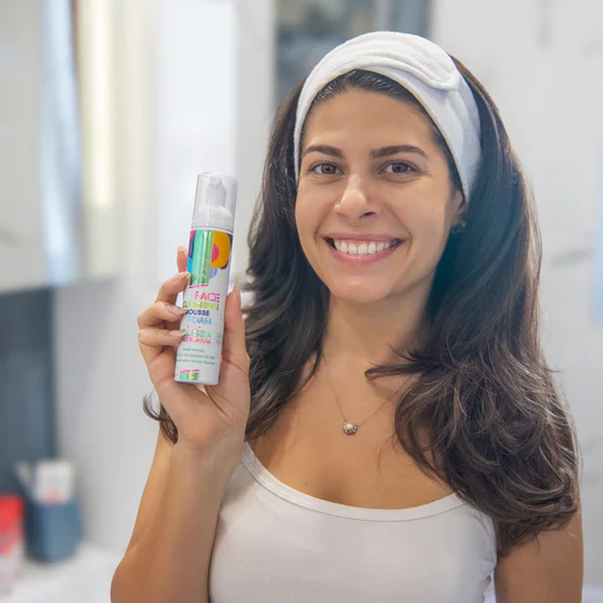Natural Cleansing Foam for Face with Lemon Balm and Geranium - for every skin type - Image 3