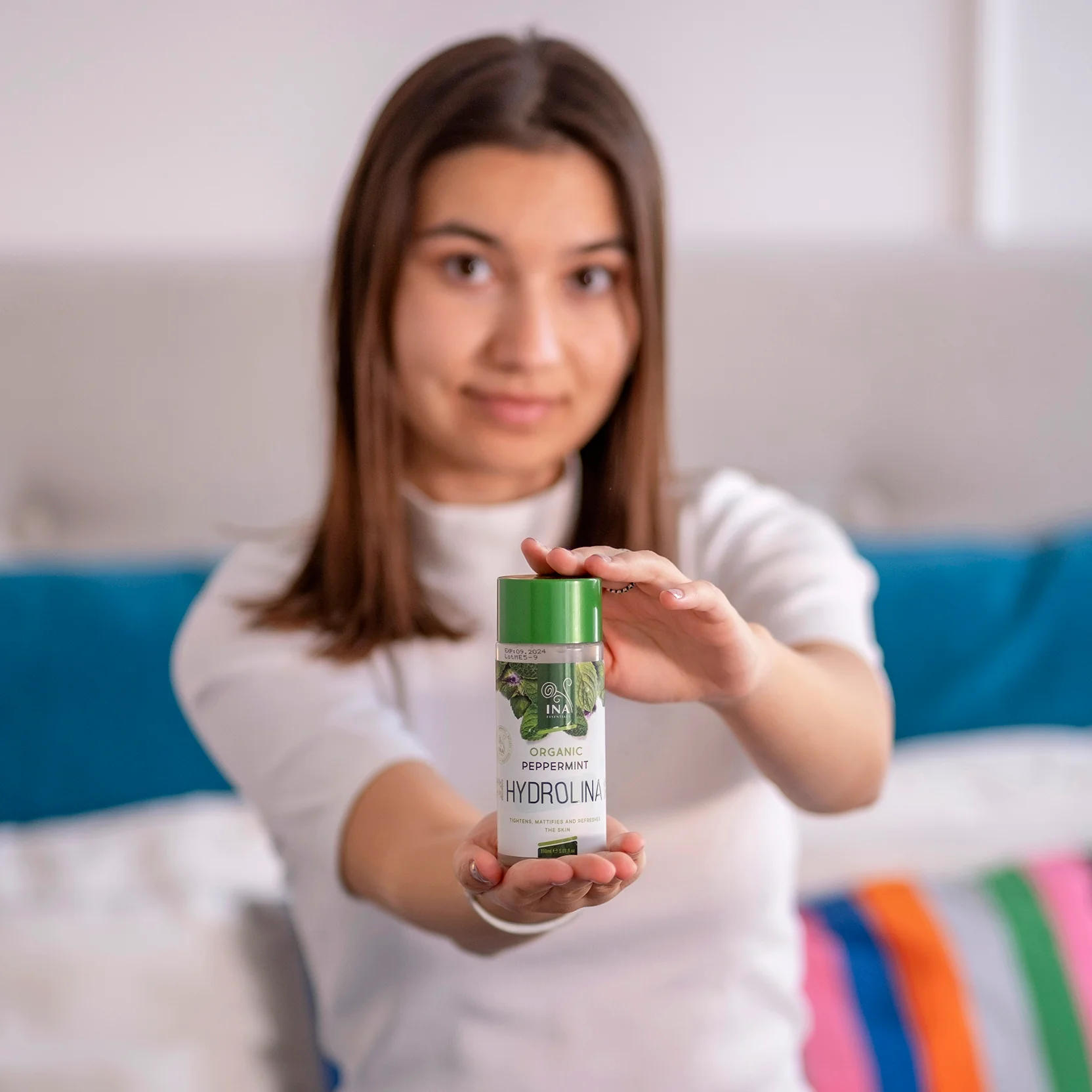 Organic Peppermint Water - Hydrolina for tight skin and Matte effect - Image 5