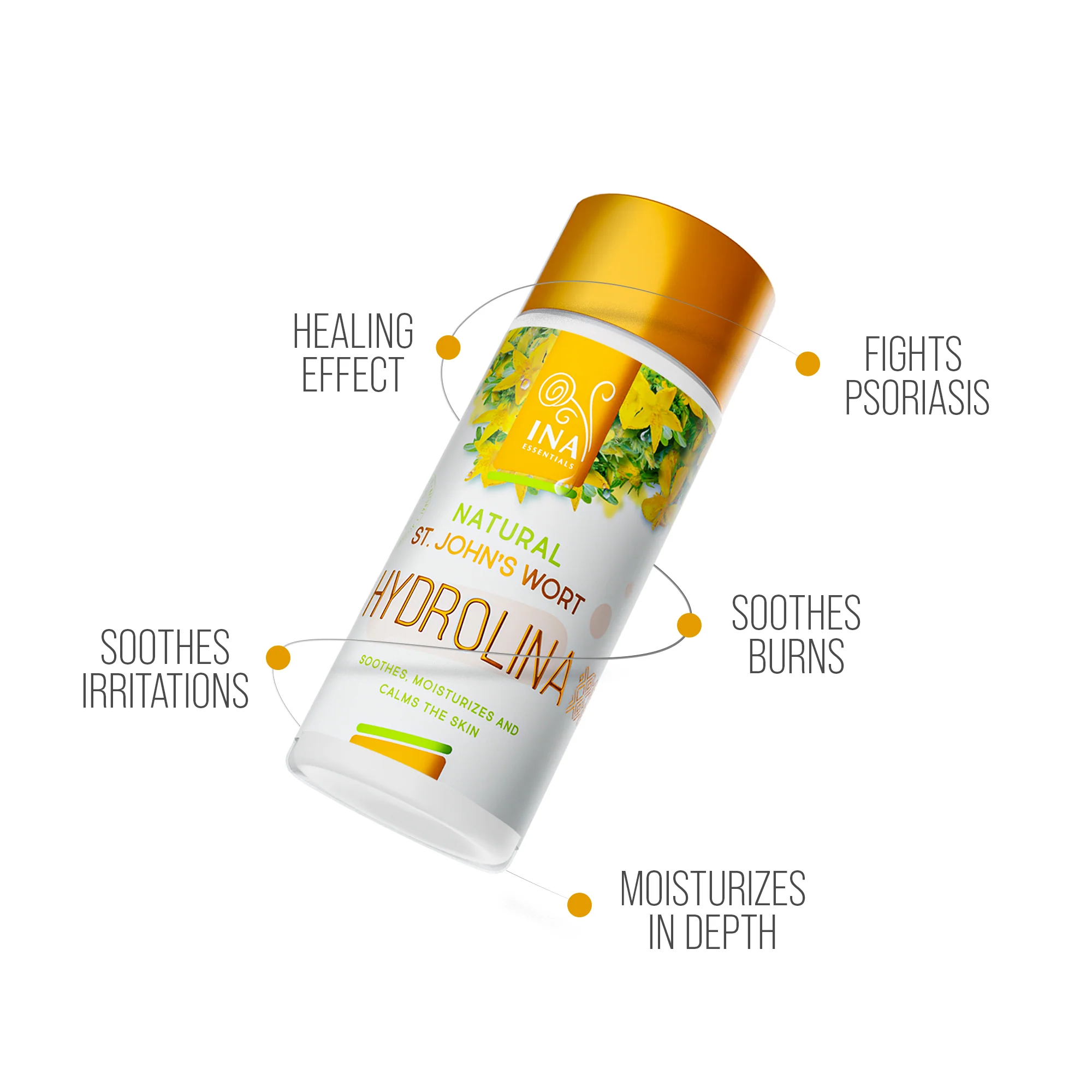 Wild Saint John’s Wort Water - Hydrolina for Psoriasis and Irritated skin - Image 3